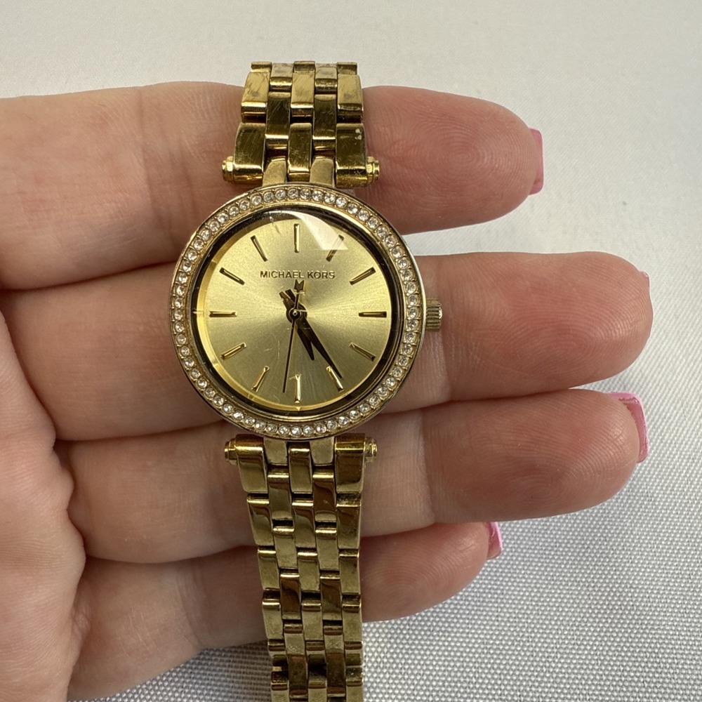 Michael Kors Darci MK3295 Wrist Watch for Women Gold‎ Tone Stainless Steel - Picture 5 of 11
